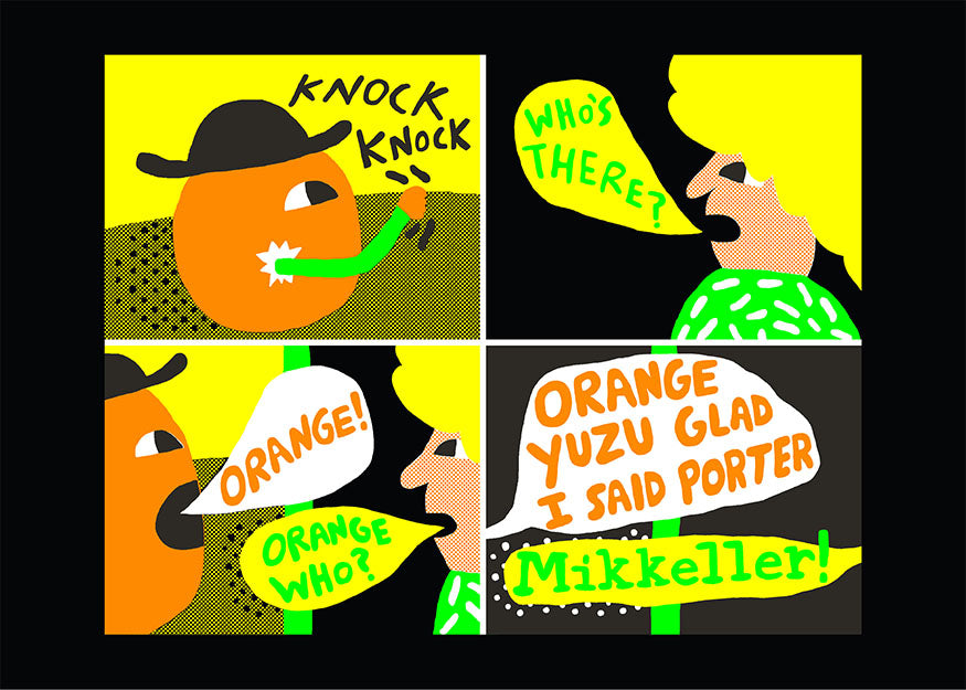 ORANGE YUZU GLAD I SAID PORTER - poster only