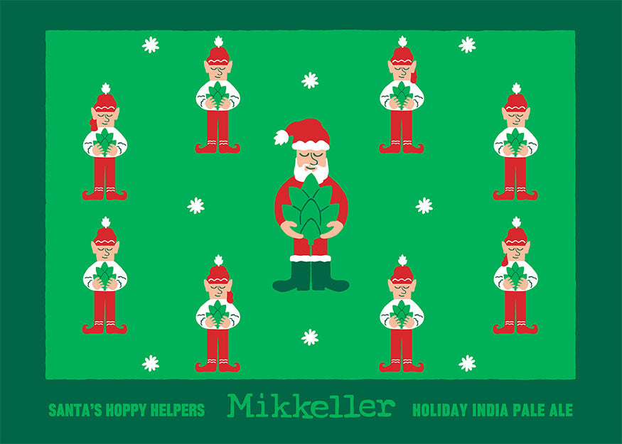 Santas Hoppy Helpers - poster only