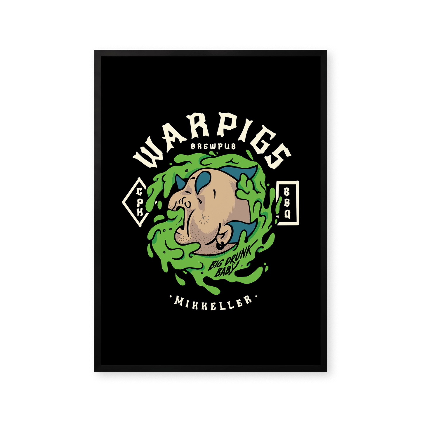 Mikkeller Prints Poster BIG DRUNK BABY