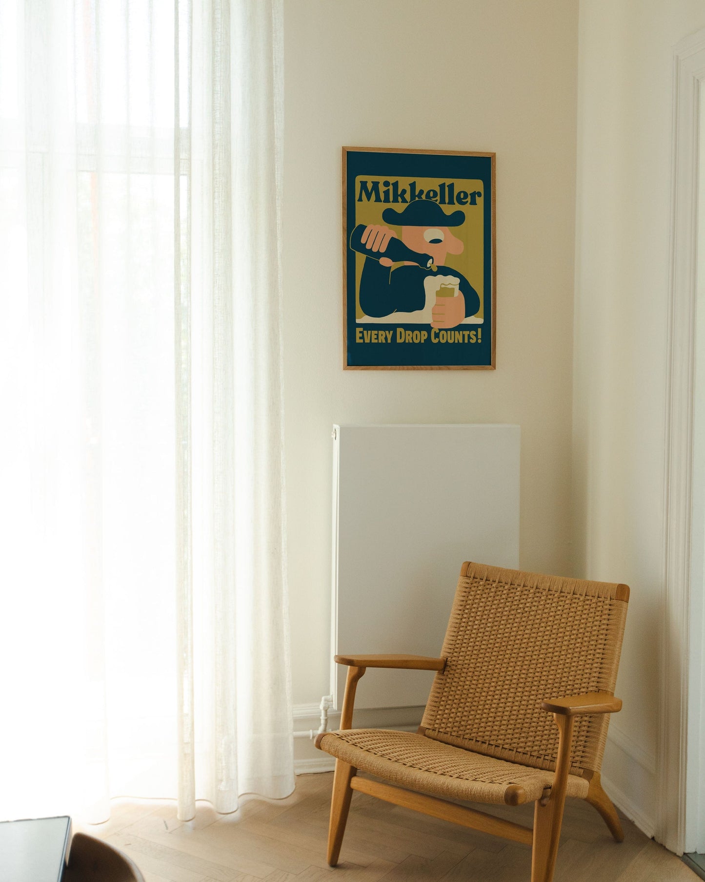 Mikkeller Prints Poster Every Drop Counts - Blue