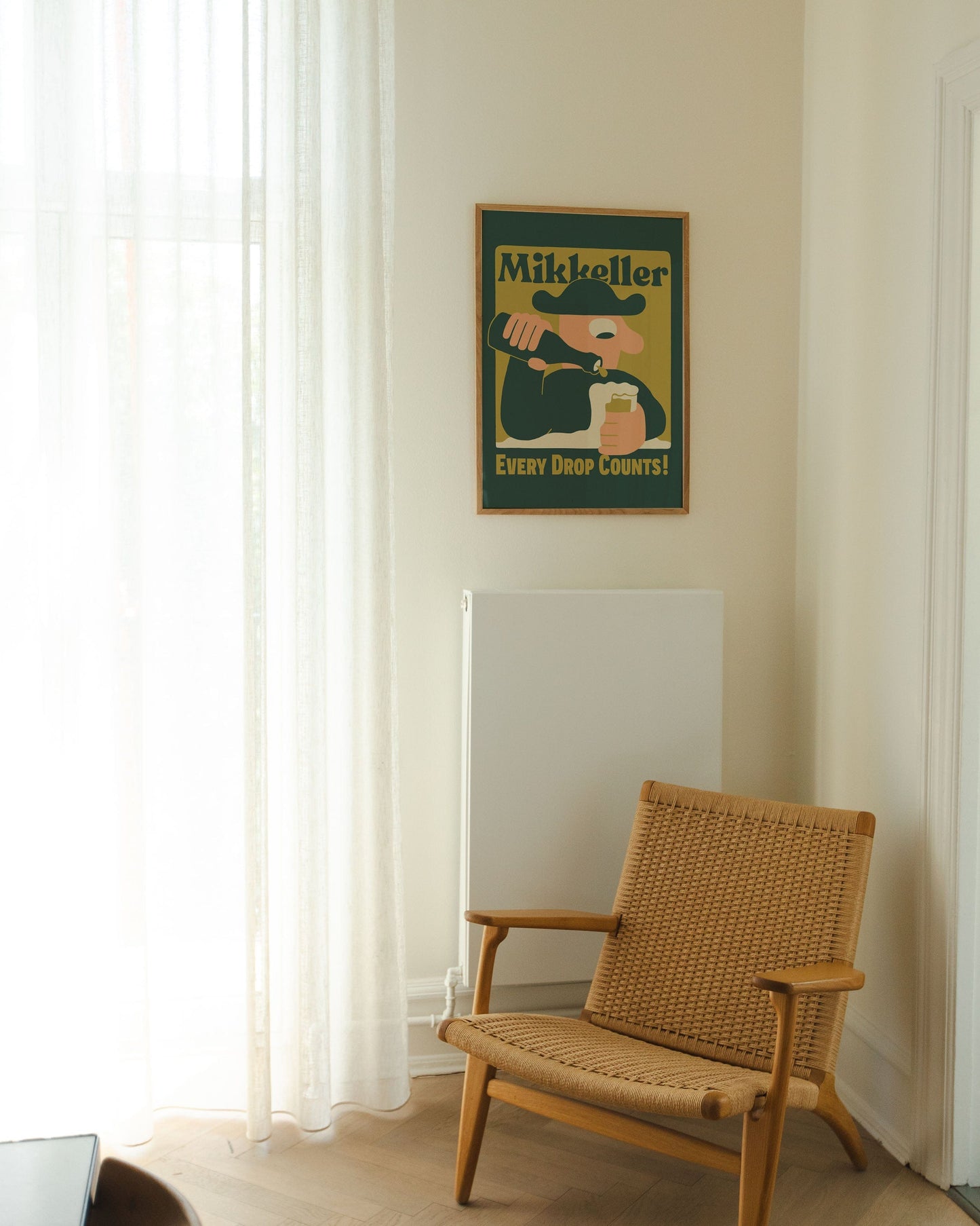 Mikkeller Prints Poster Every Drop Counts - Green