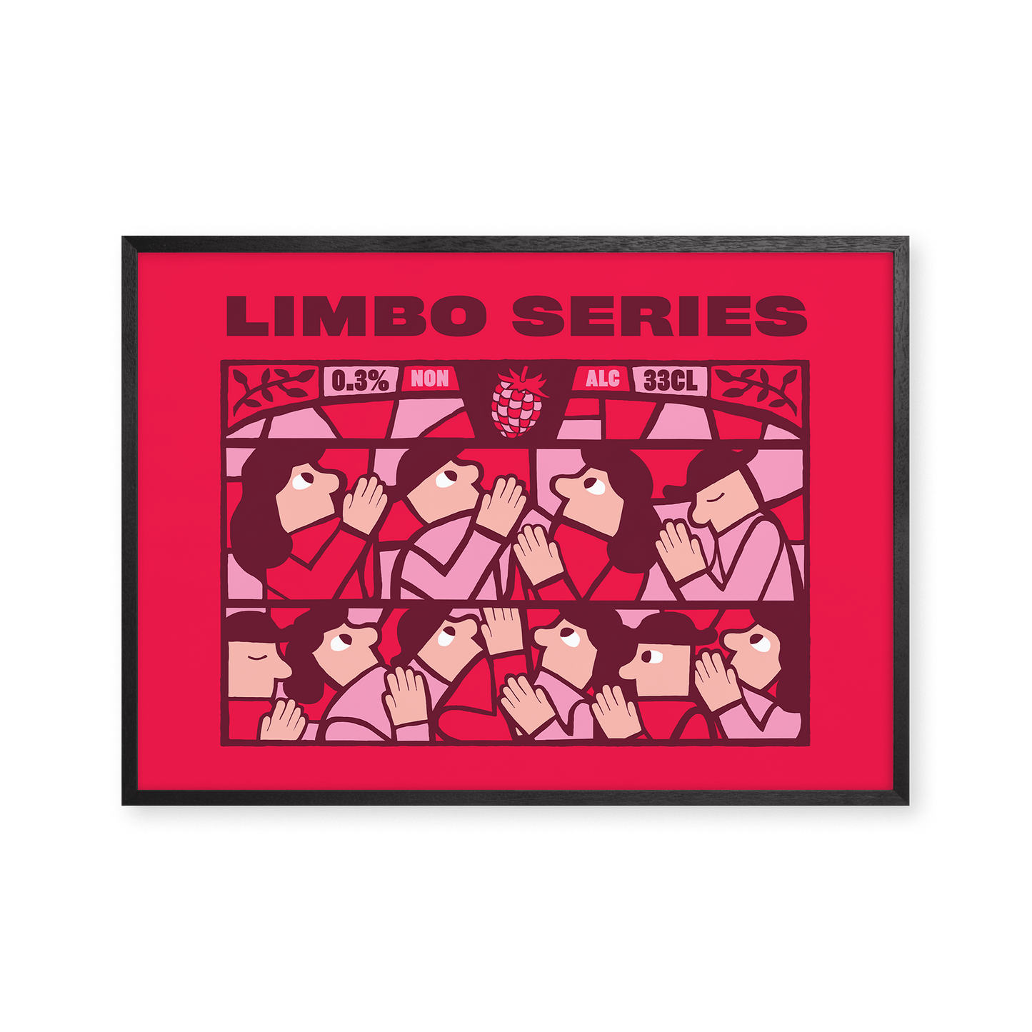 Mikkeller Prints Poster Limbo Series Raspberry