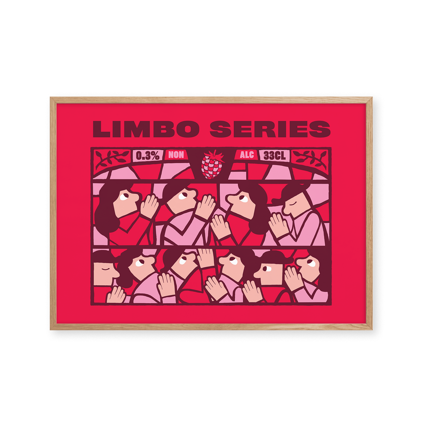 Mikkeller Prints Poster Limbo Series Raspberry