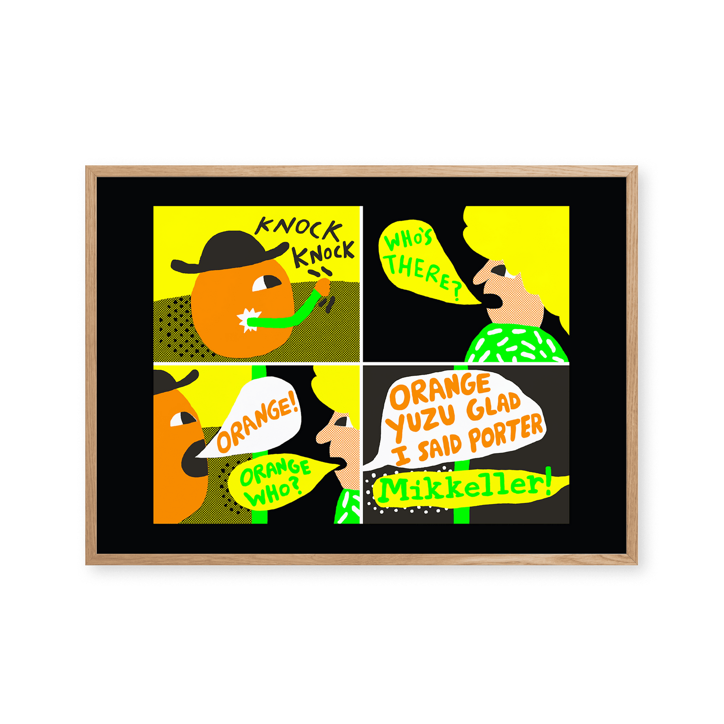 Mikkeller Prints Poster ORANGE YUZU GLAD I SAID PORTER