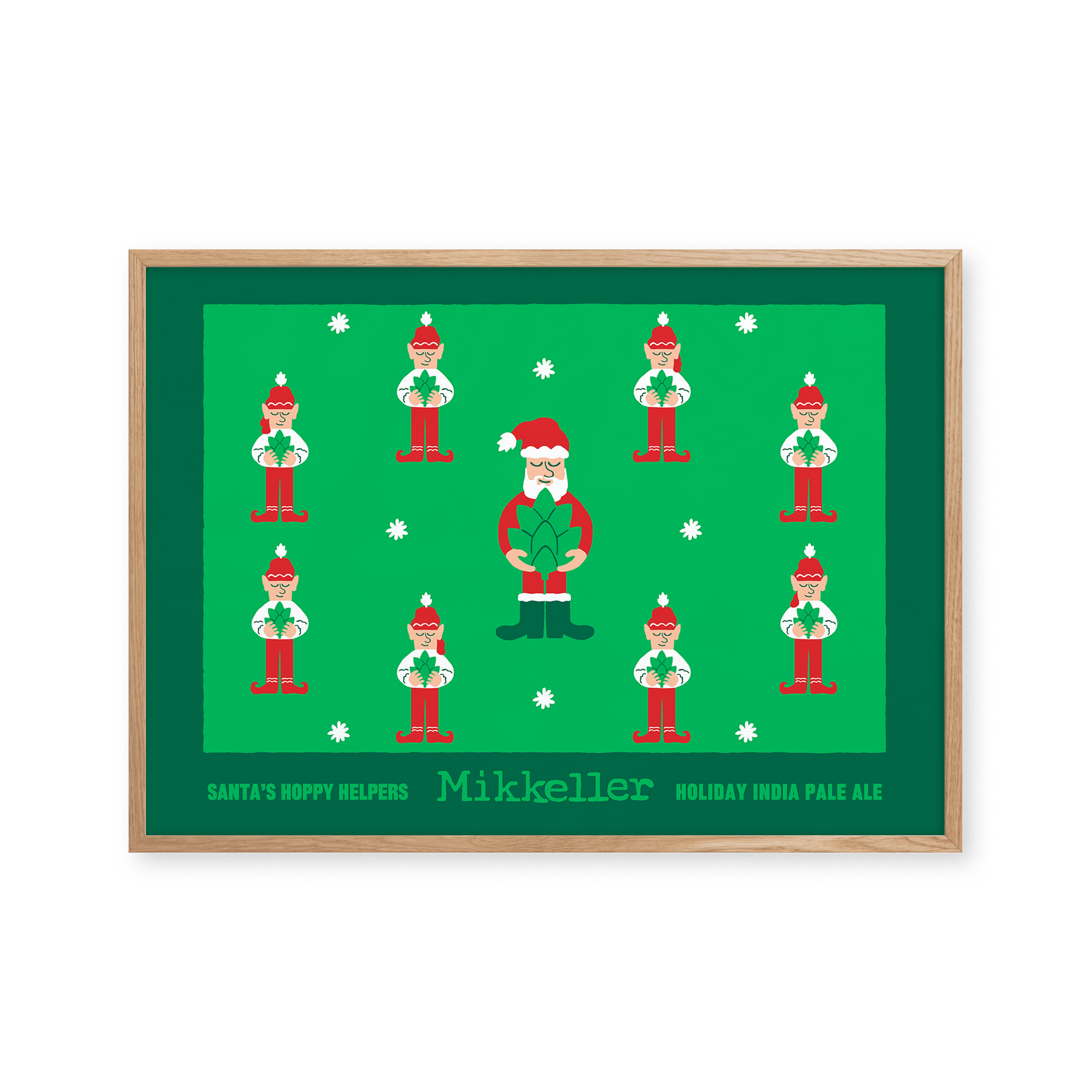 Mikkeller Prints Poster Santas Hoppy Helpers