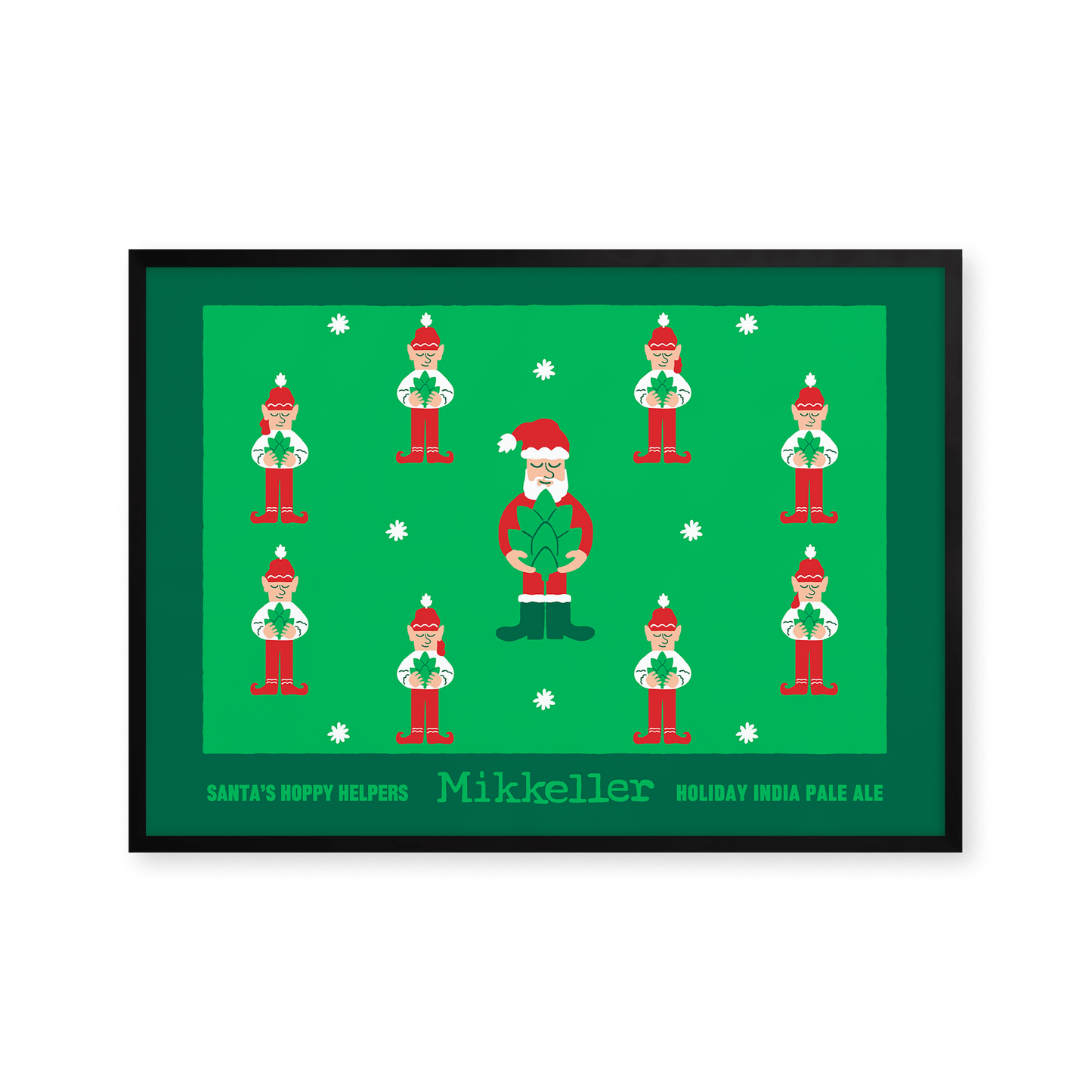 Mikkeller Prints Poster Santas Hoppy Helpers