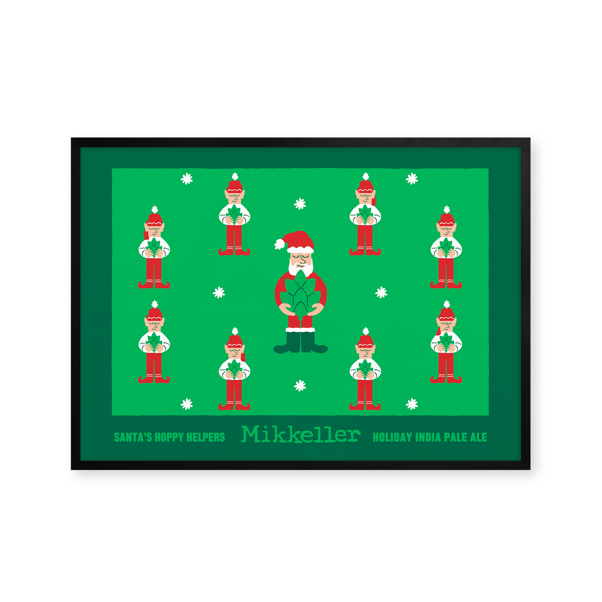 Mikkeller Prints Poster Santas Hoppy Helpers