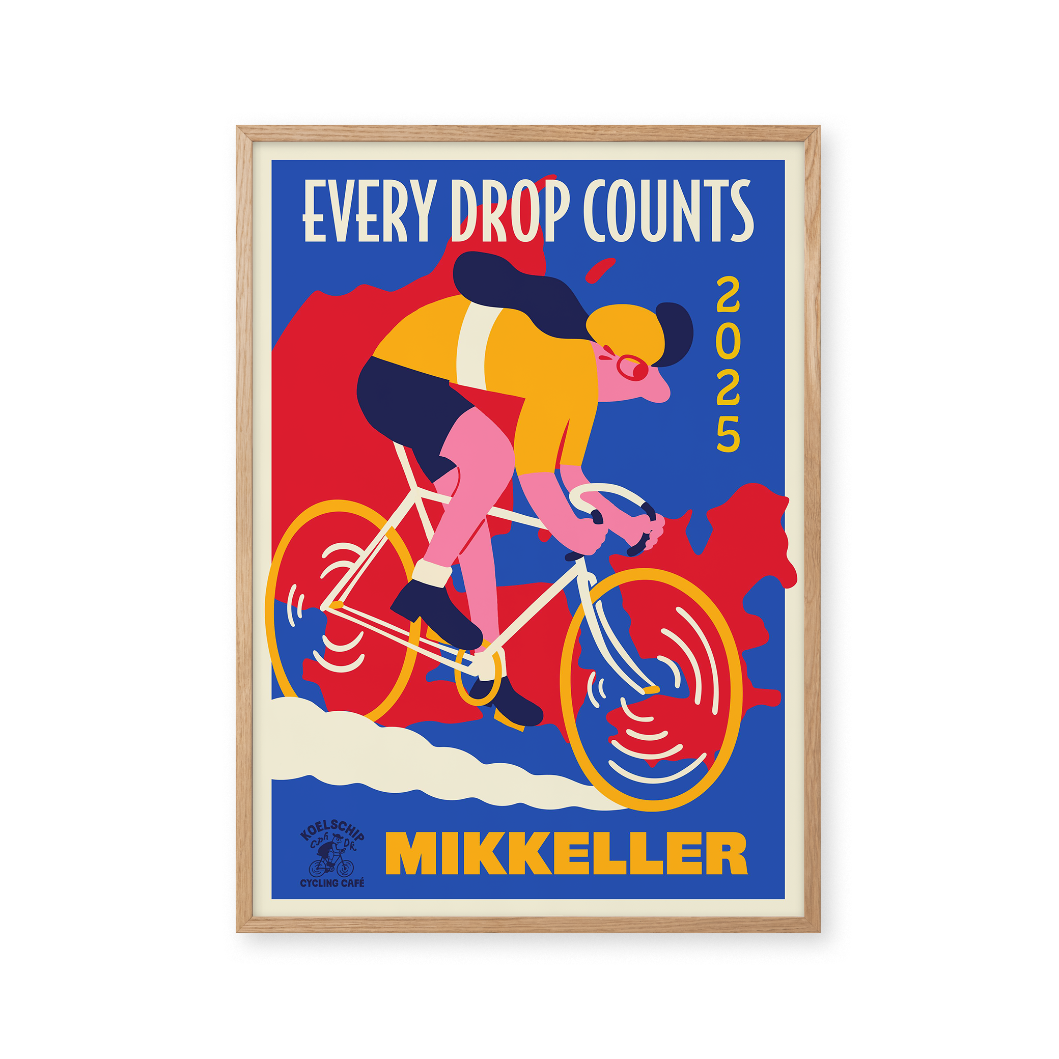 Mikkeller Prints Every Drop Counts Cycling - Dark Blue - Mikkeller Prints