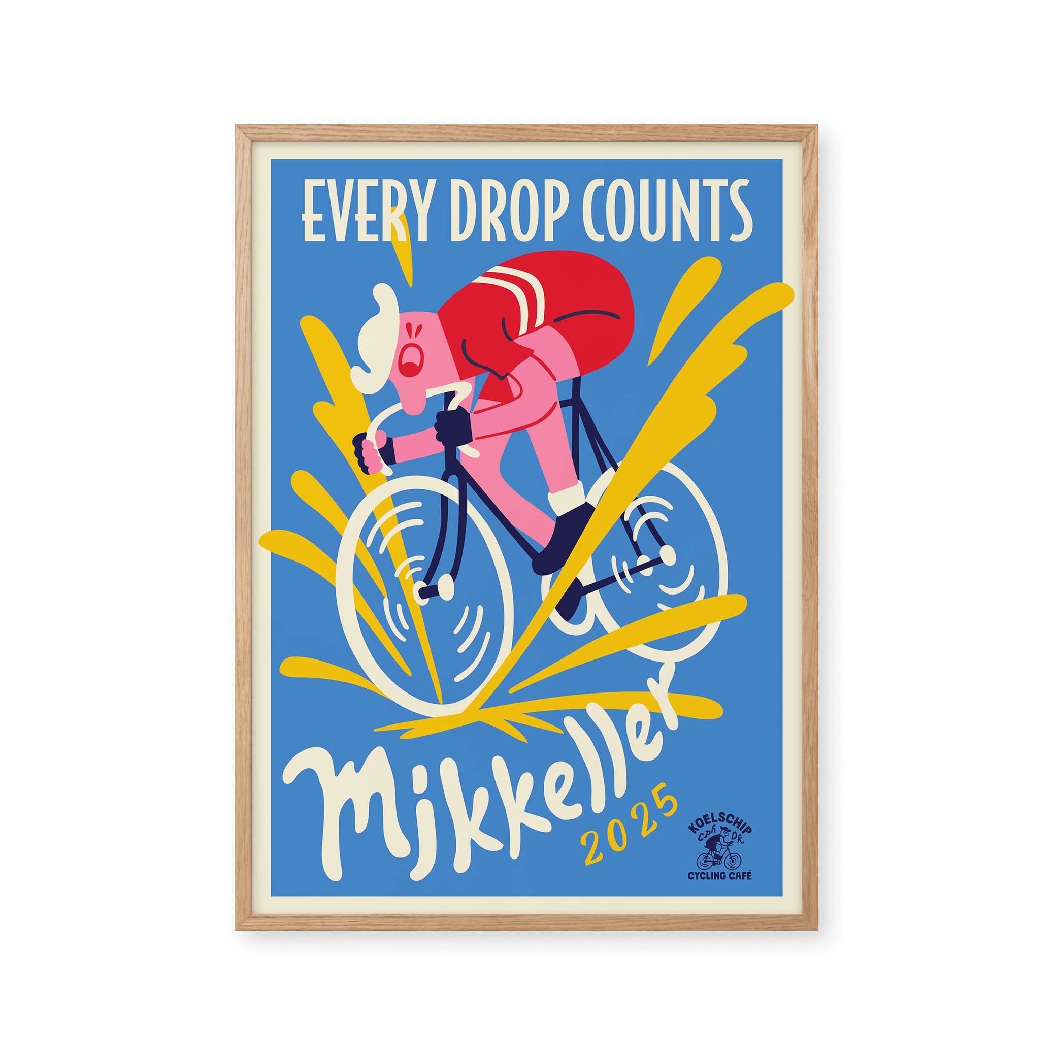 Mikkeller Prints Every Drop Counts Cycling - Light Blue - Mikkeller Prints