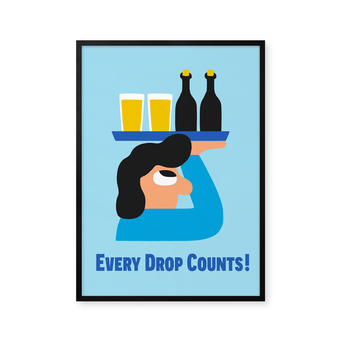 Every Drop Counts Sally - Light Blue