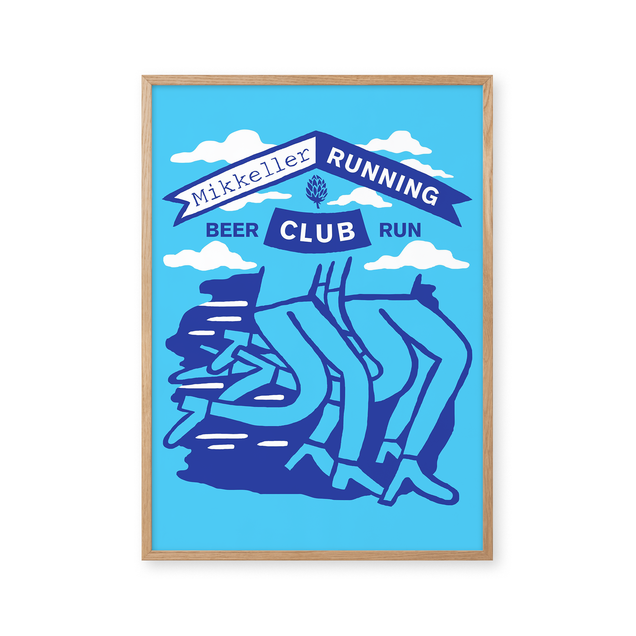 Mikkeller Prints Mikkeller Running Club Oldschool Blue - Mikkeller Prints