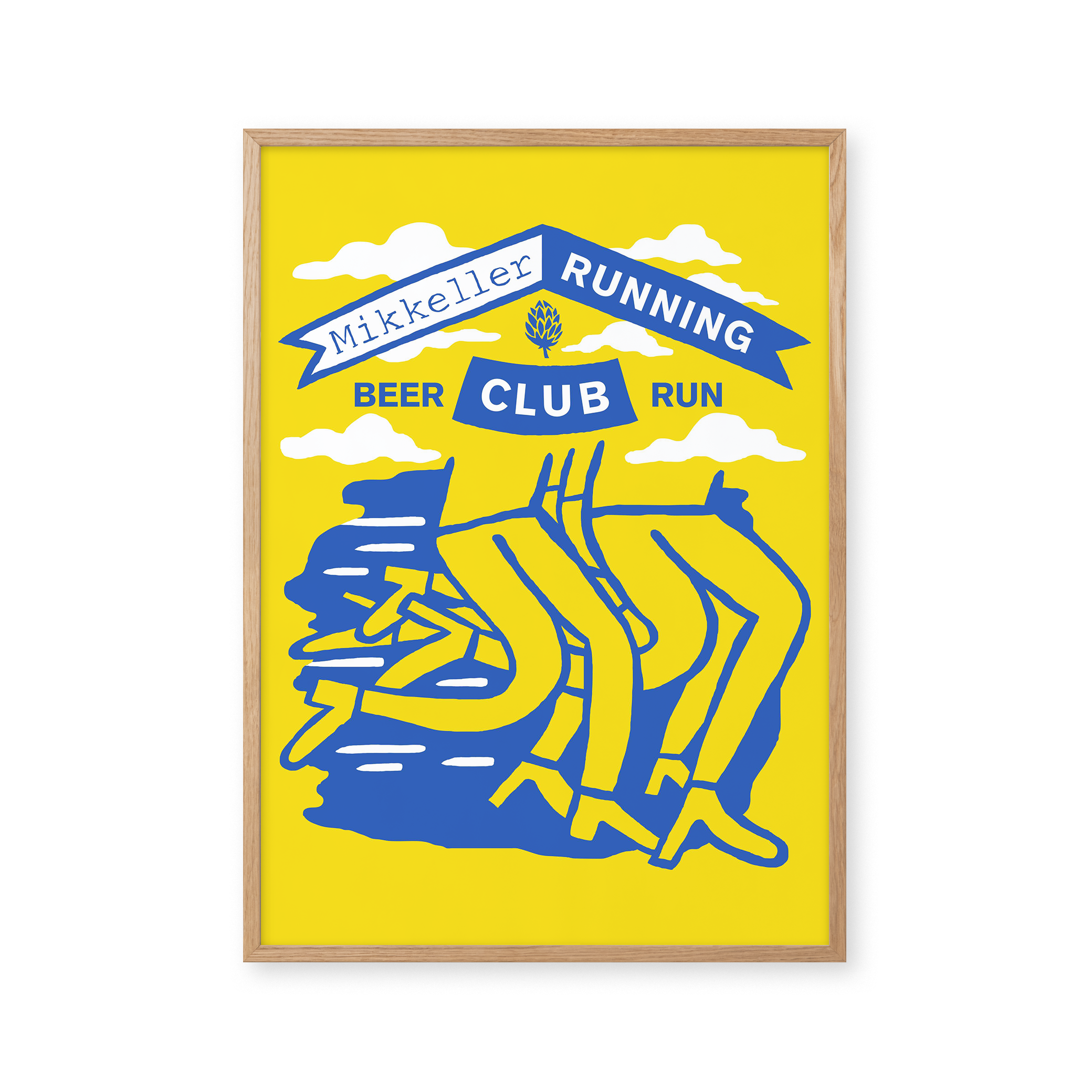 Mikkeller Prints Mikkeller Running Club Oldschool Yellow - Mikkeller Prints