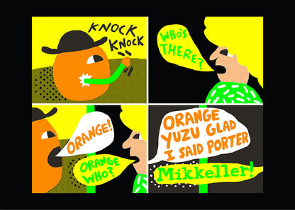 ORANGE YUZU GLAD I SAID PORTER - poster only