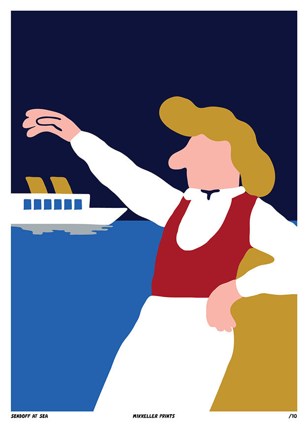 Sendoff at sea - poster only