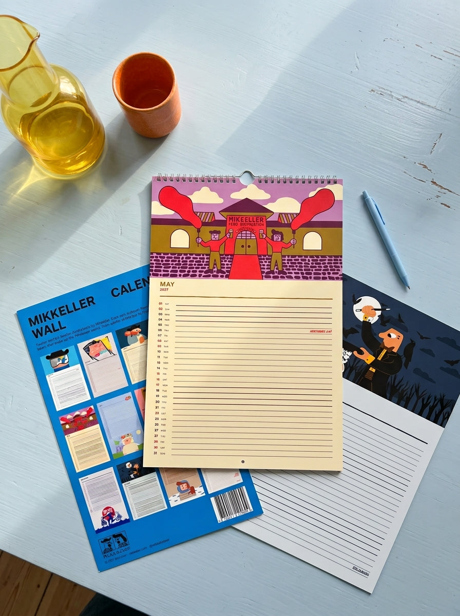 May page with October page and back cover