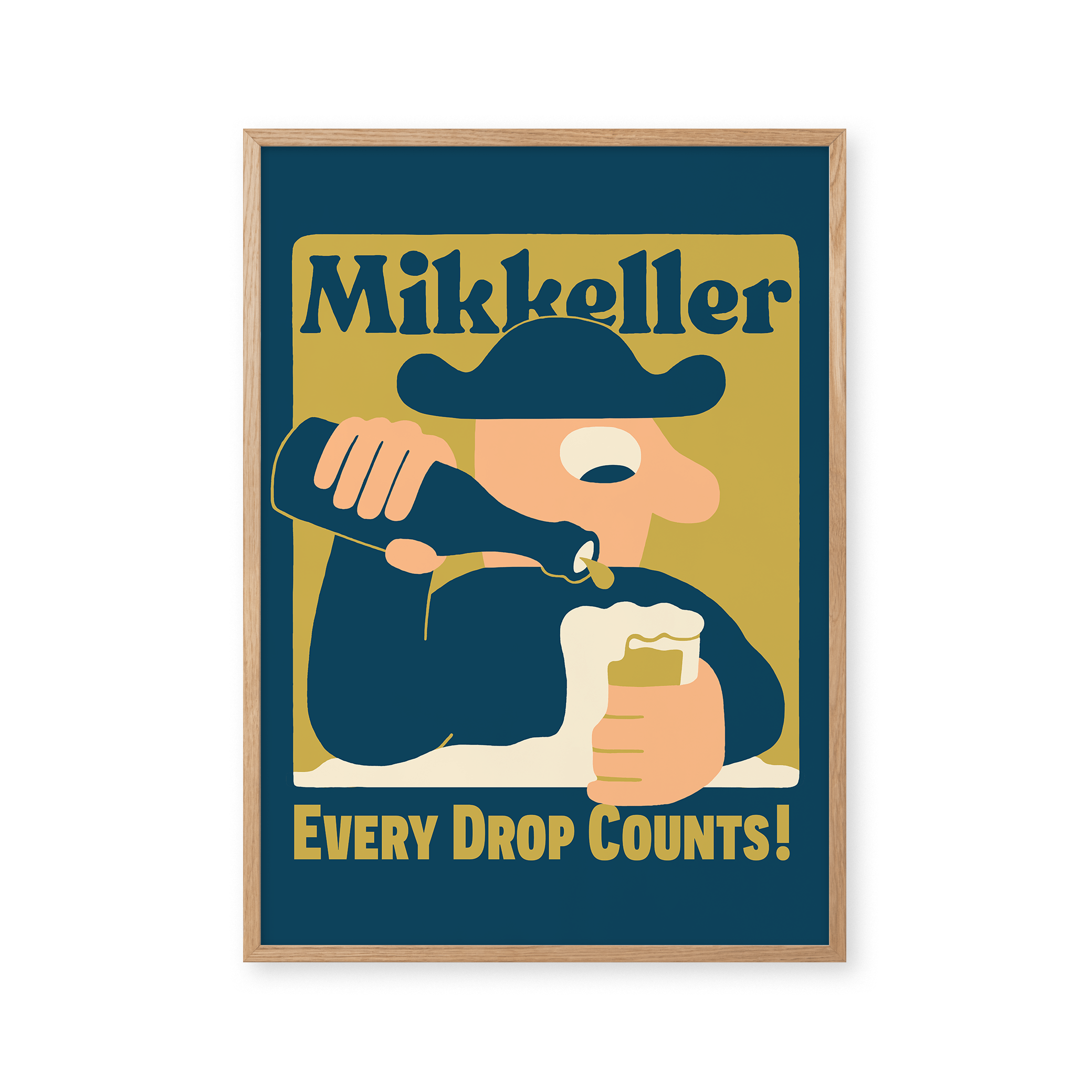 Mikkeller Prints Every Drop Counts - Blue - Mikkeller Prints