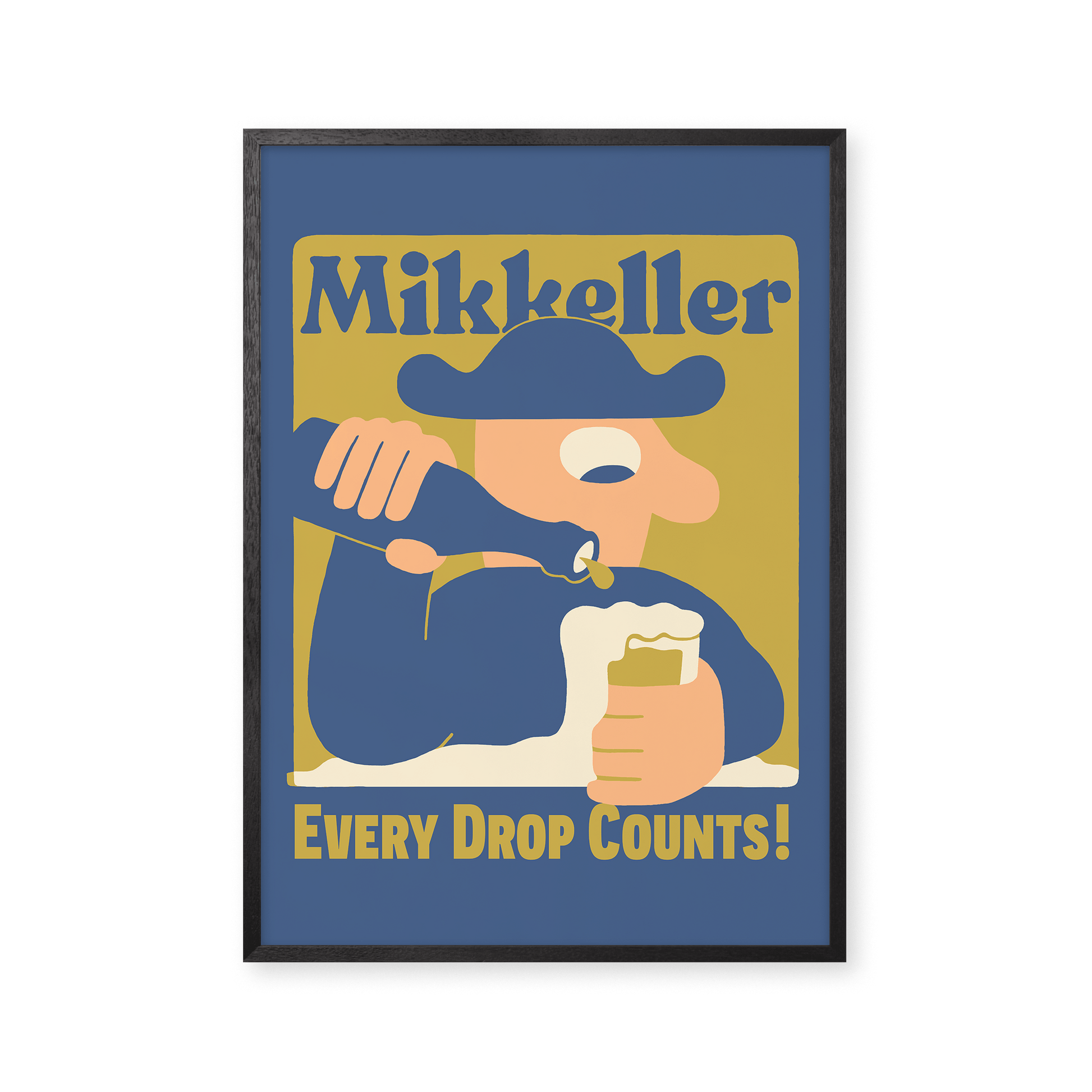 Mikkeller Prints Poster Every Drop Counts - Dusk Blue