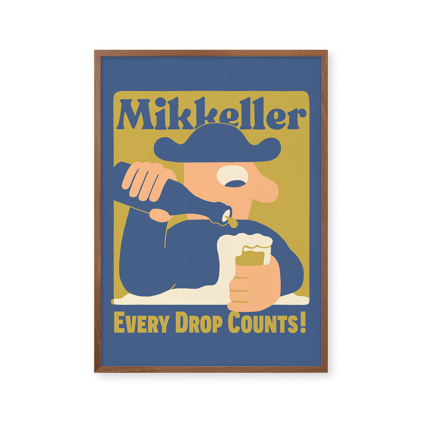 Mikkeller Prints Poster Every Drop Counts - Dusk Blue