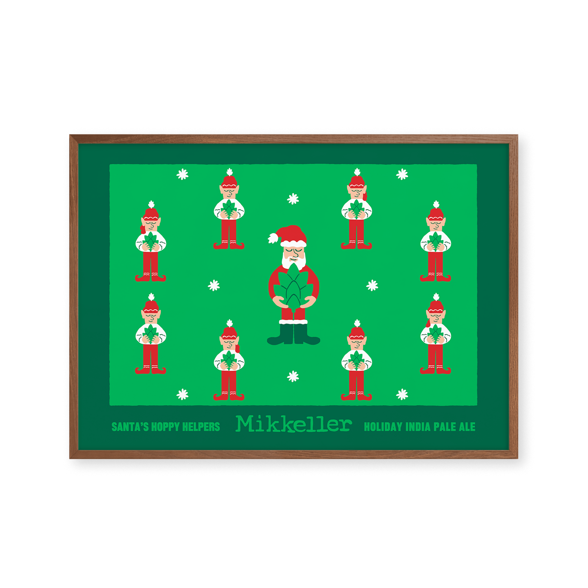 Mikkeller Prints Poster Santas Hoppy Helpers