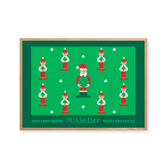 Mikkeller Prints Poster Santas Hoppy Helpers